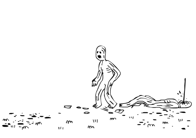 3571 project anime animation gore zombie loop boucle motion handmade fait main design frappa medium