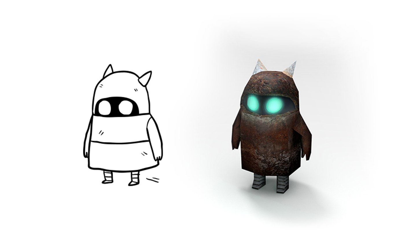 3571 project character 2D comic 3D jeu video videogame droid robot game design concept art frappa