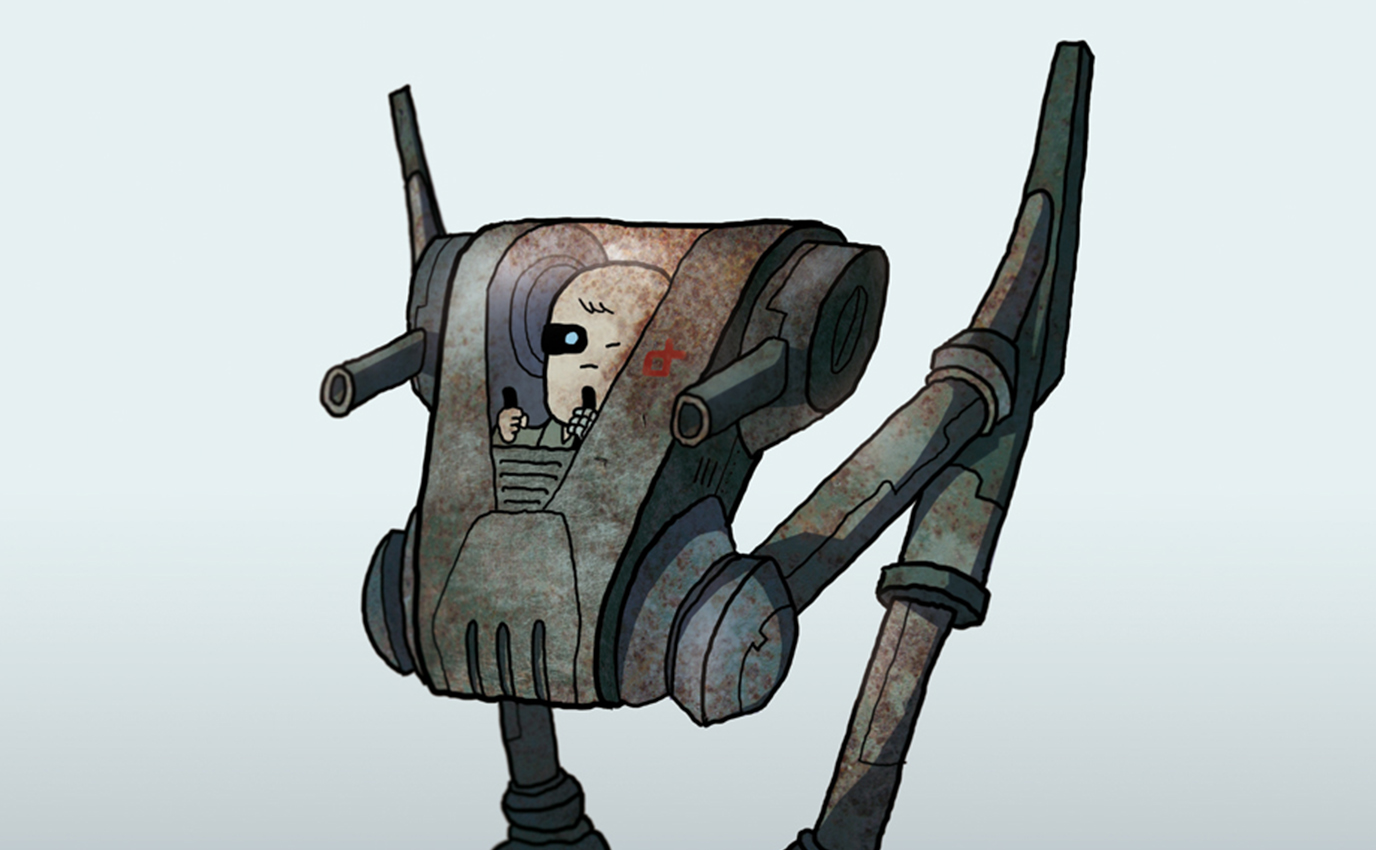 3571 project droid illustration sci fi color couleur character design frappa