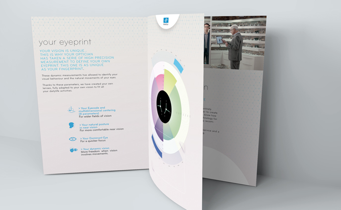 essilor edition concept print design concept vision paper frappa
