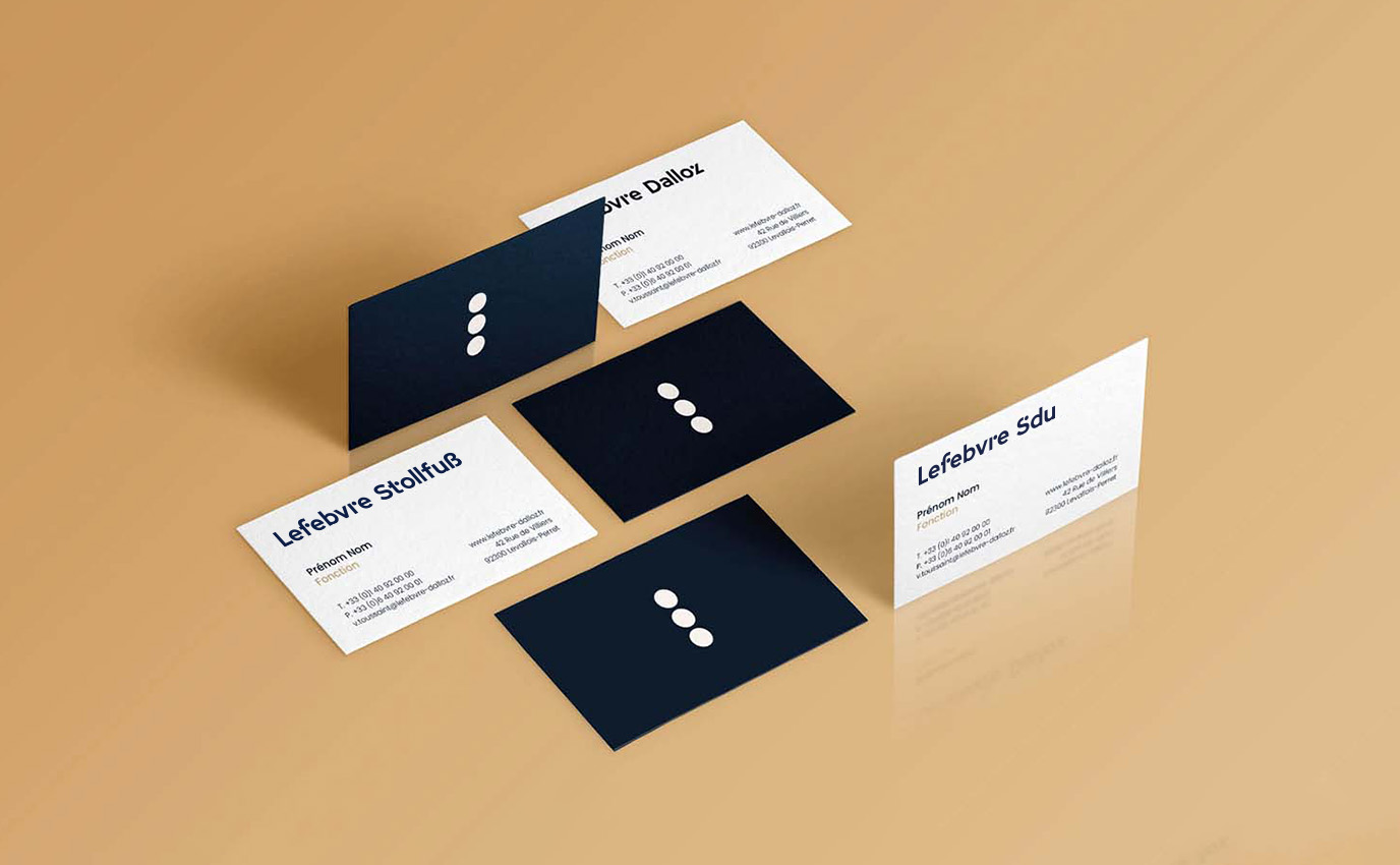 lefebvre design branding logotype creation business card frappa