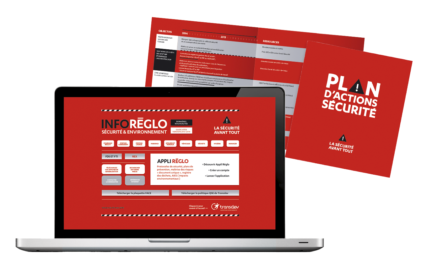 transdev ad publicite securite digital edition safety branding design frappa transp