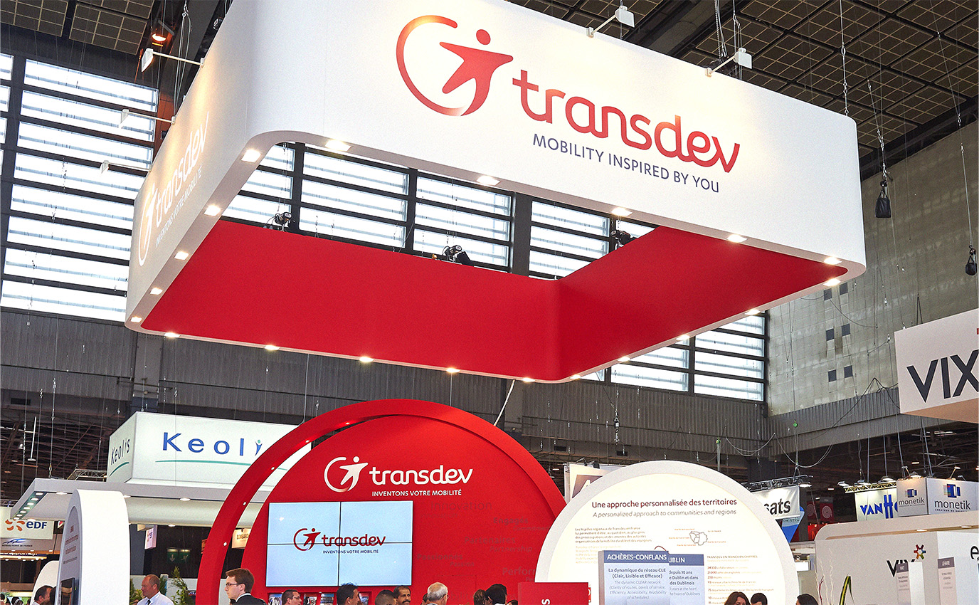 transdev brand marque salon expo signaletique logotype identite frappa